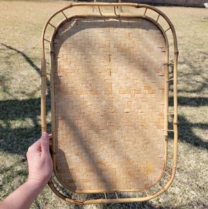 Vintage Pier 1 Imports bamboo serving trays